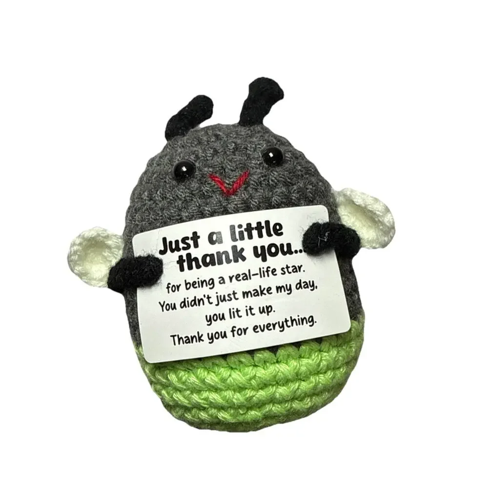 Mini Positive Crochet Firefly, Gift, Thank You, Lit Up My Day
